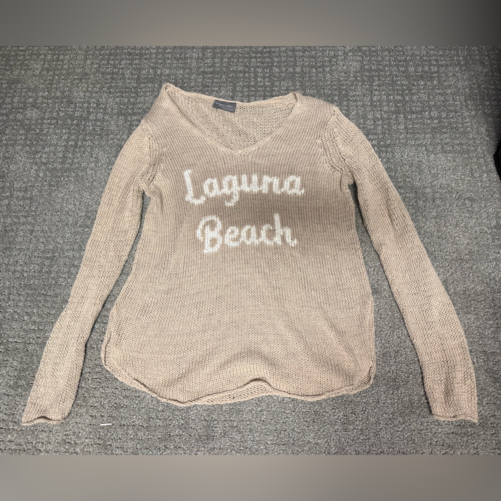 Wooden Ships Laguna Beach V-Neck Sweater
